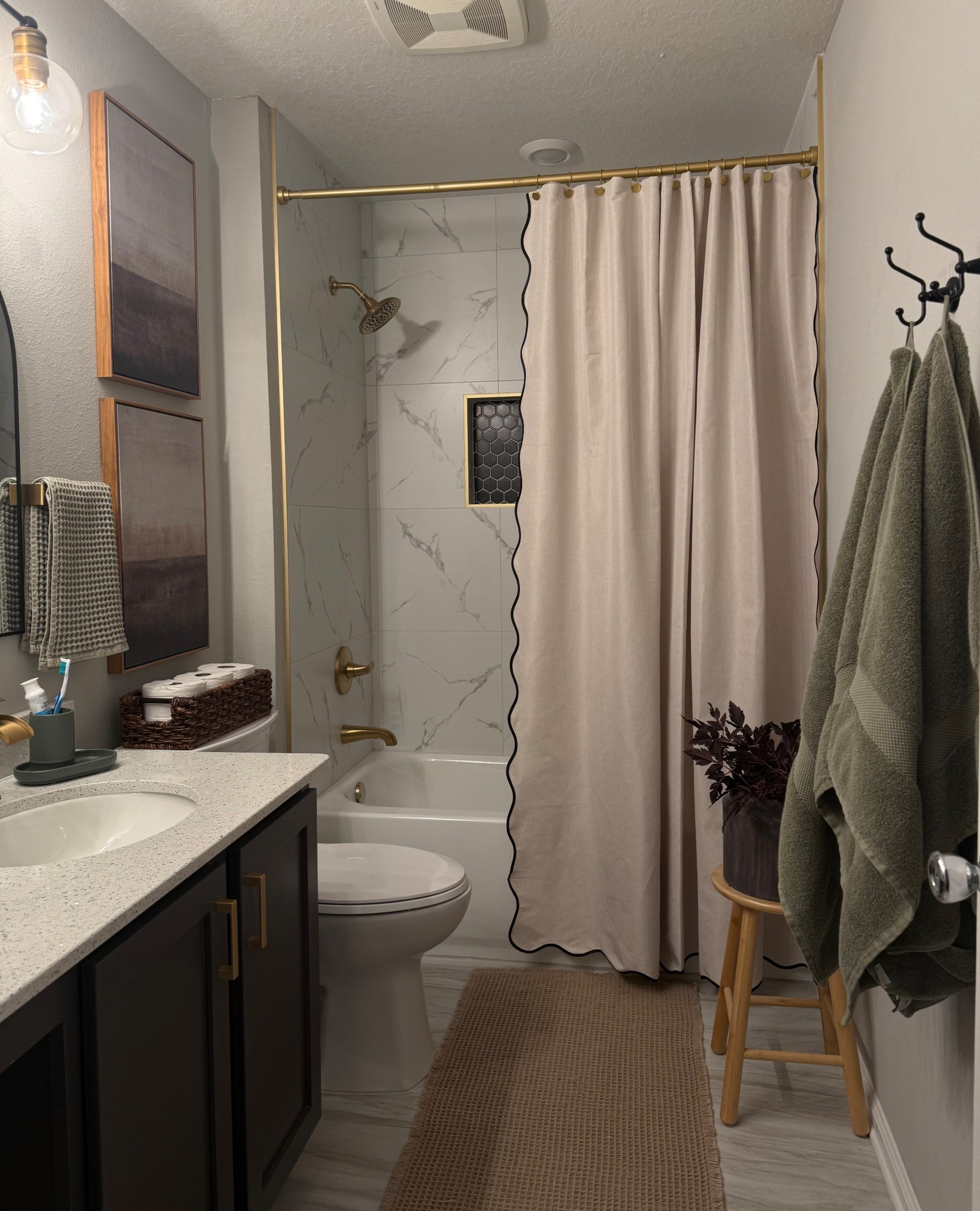 My new scallop shower curtain is still on sale! Love the 84” length 😍 

Amazon bathroom finds, guest bathroom master bathroom, Amazon home finds, shower curtain, designer inspired home finds, bath finds, viral home finds 

#LTKHome #LTKSaleAlert