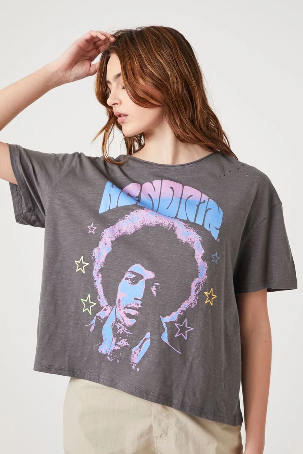 Distressed Hendrix Graphic Tee | Forever 21 (US)
