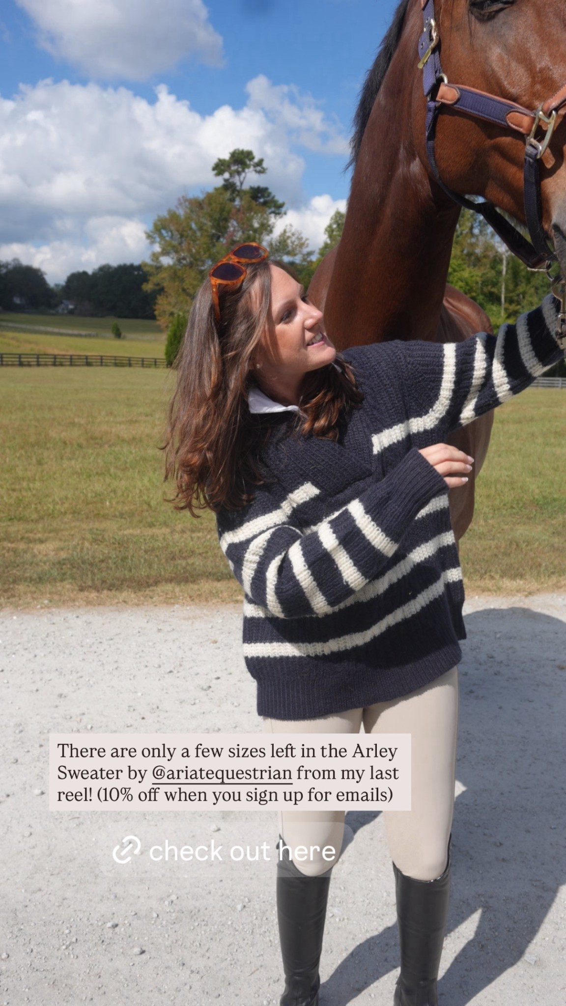 Equestrian style
Fall sweater weather
Navy and white wool sweater 


#LTKMidsize #LTKSeasonal #LTKOver40