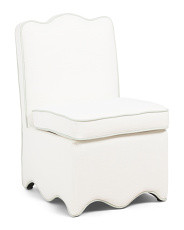 22x33 Scalloped Bottom Skirted Dining Chair | Kitchen & Dining Room | Marshalls | Marshalls