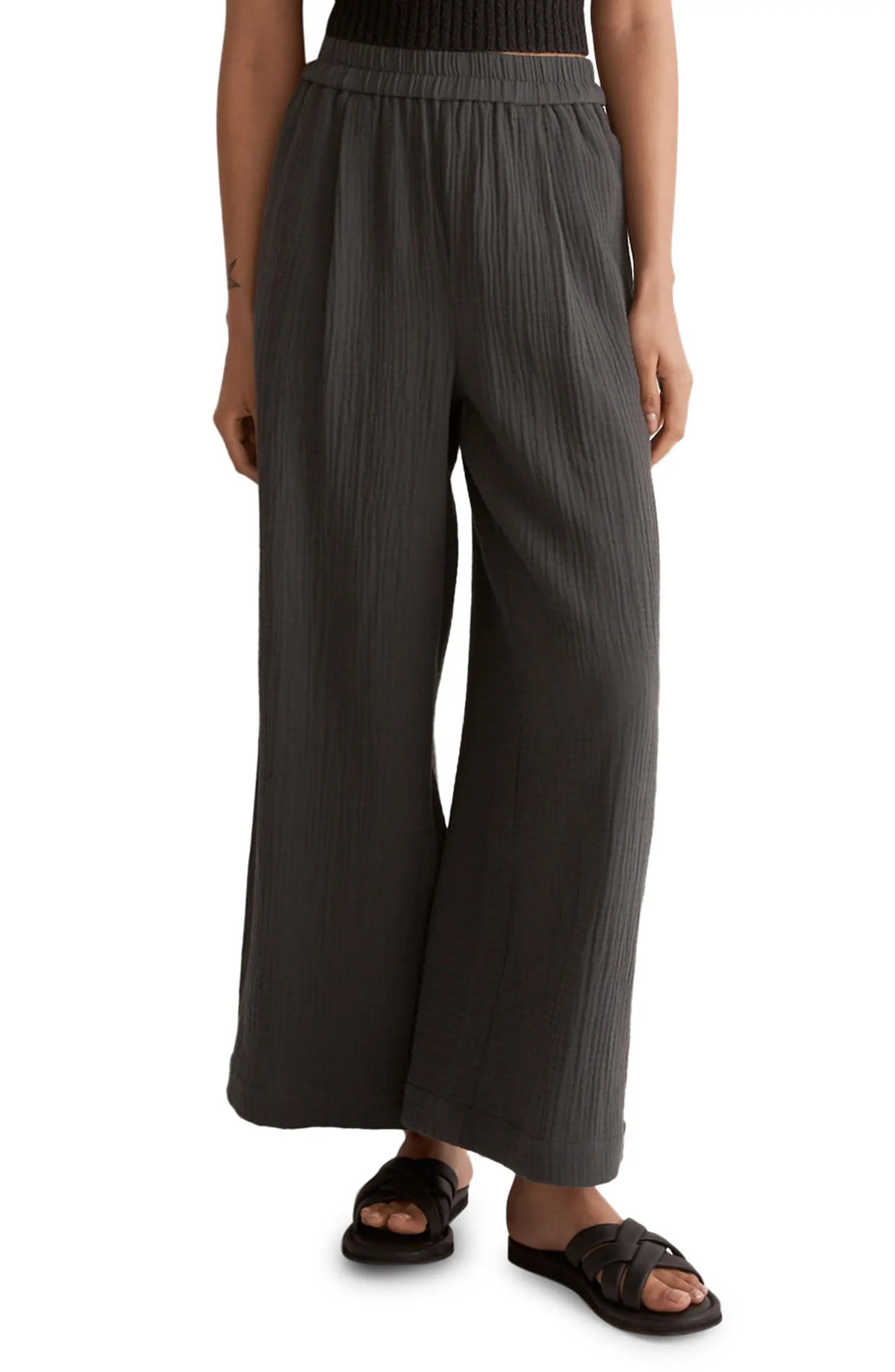Lightspun Untailored Crop Wide Leg Pants | Nordstrom