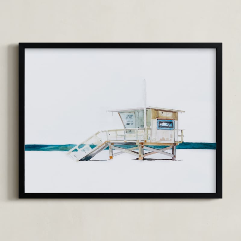 Hermosa Beach Lifeguard Tower | Minted