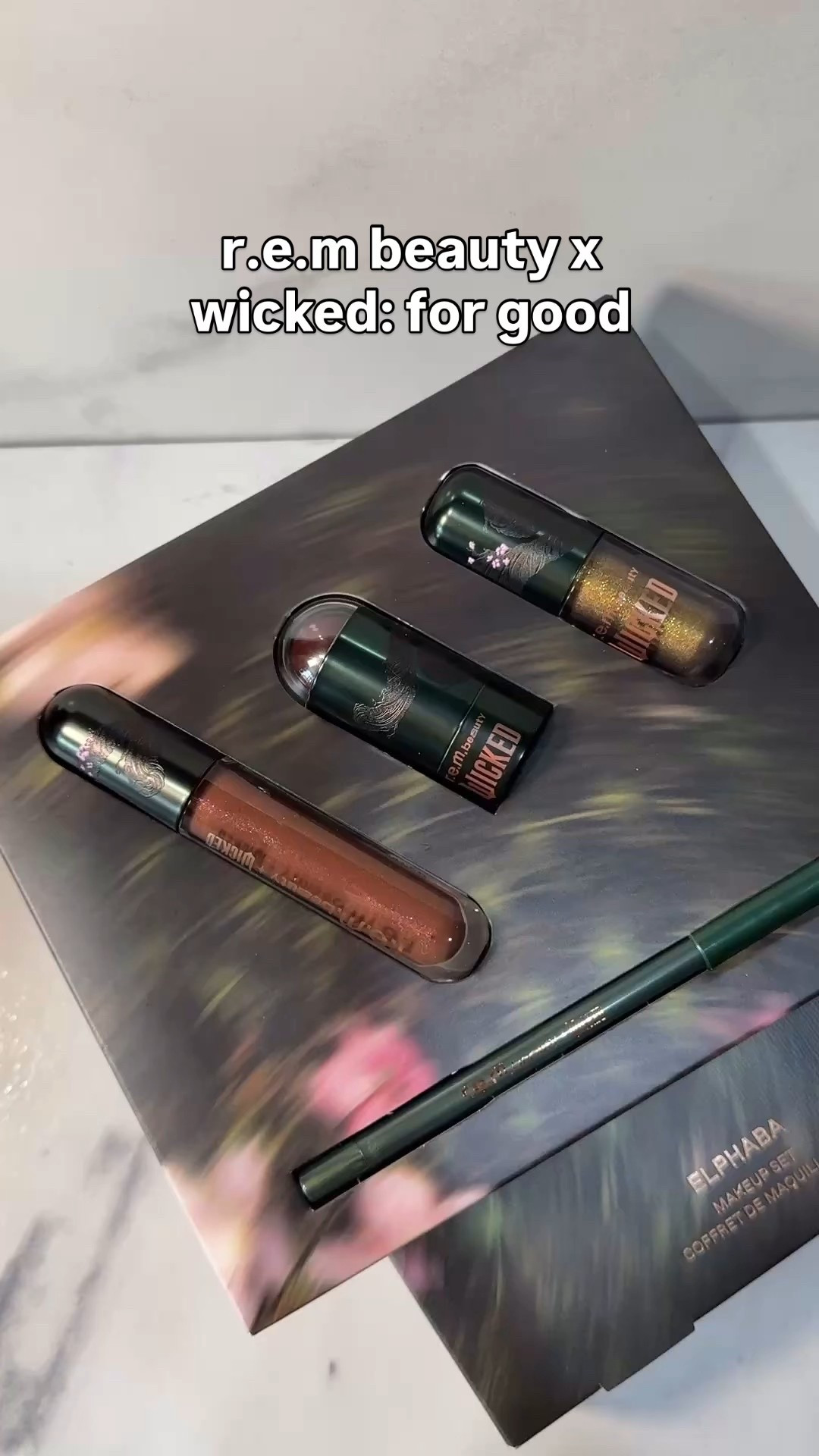 Because who wouldn’t want a little bit of sparkle in your makeup look? This @r.e.m.beauty x wicked: for good elphaba kit has the sparkle you need to make any look defy gravity 😉 thank you @ultabeauty team for making this happen! This browny nude lip combo is amazing and the liquid eyeshadow catches the light and compliments my brown eyes so well! 

#LTKBeauty #LTKgrwm