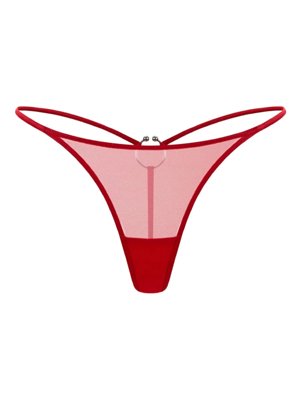 Dune ring-hardware sheer thong | Farfetch Global