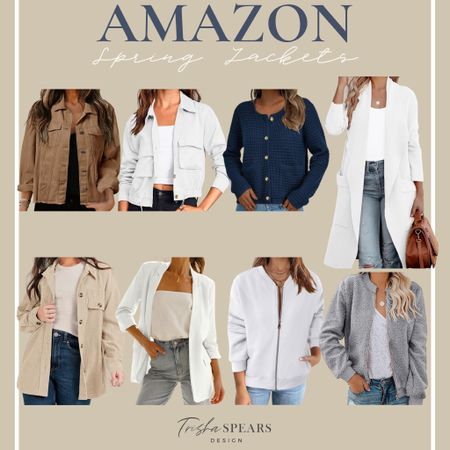 Amazon Fashion / Spring Jackets / Neutral  Jackets / Bomber Jackets / Spring Cardigans / Light Jacket / 

#LTKsalealert #LTKstyletip #LTKSeasonal