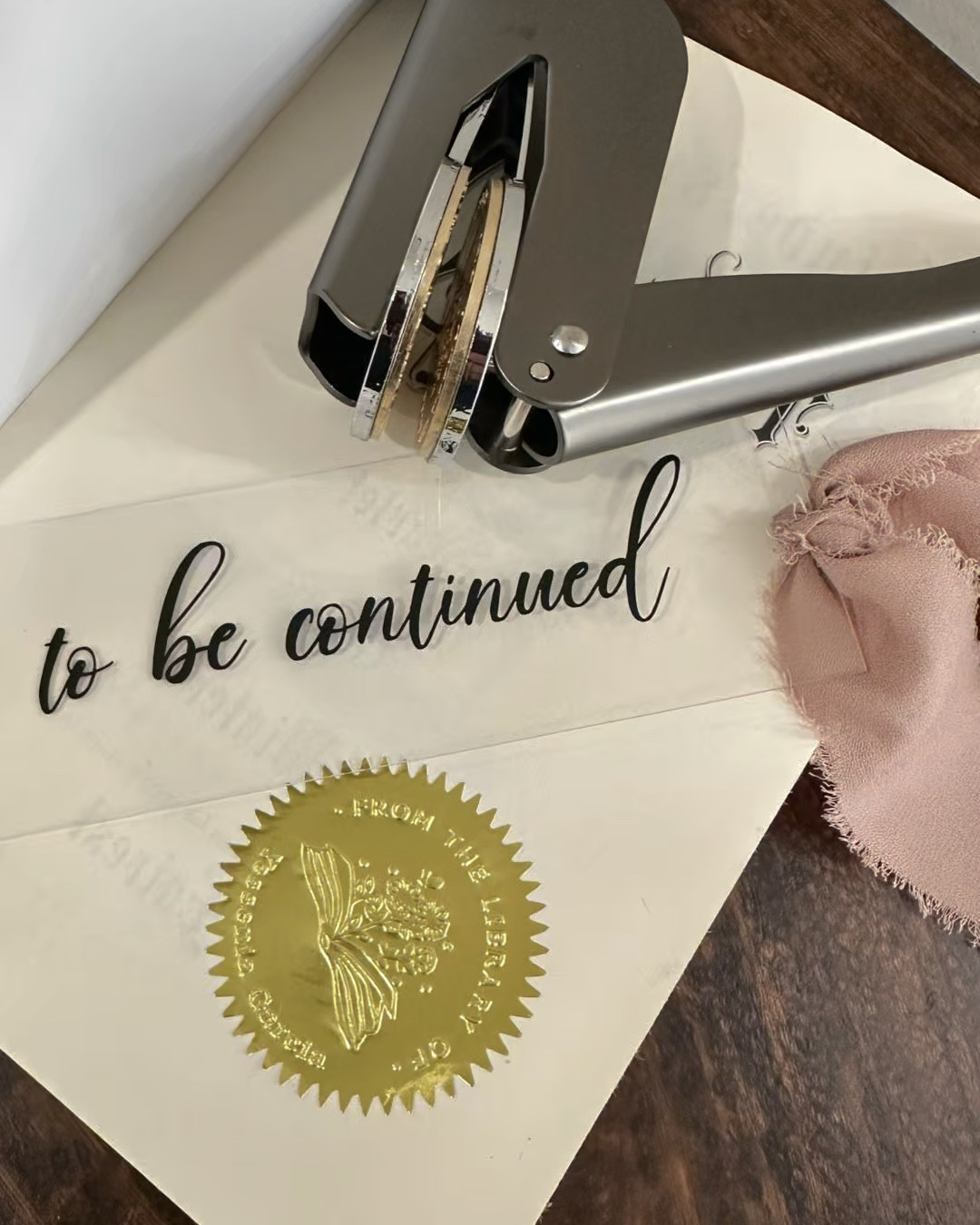 Because every queen needs her royal seal. Loving my custom embosser gift from hubby — ‘From the Library of Yessenia Garcia’ has never looked so good. 

#LTKStyleTip #LTKHome #LTKFindsUnder50