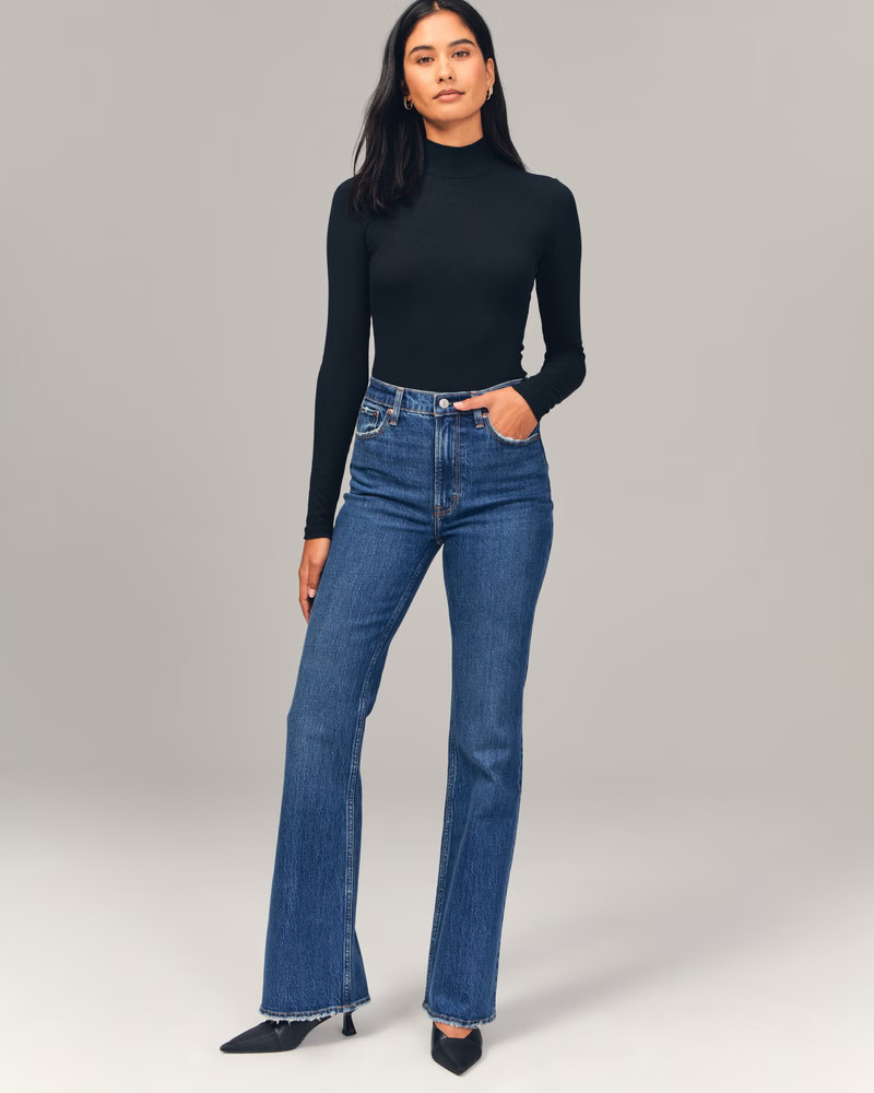 Women's High Rise Vintage Flare Jean | Women's New Arrivals | Abercrombie.com | Abercrombie & Fitch (US)