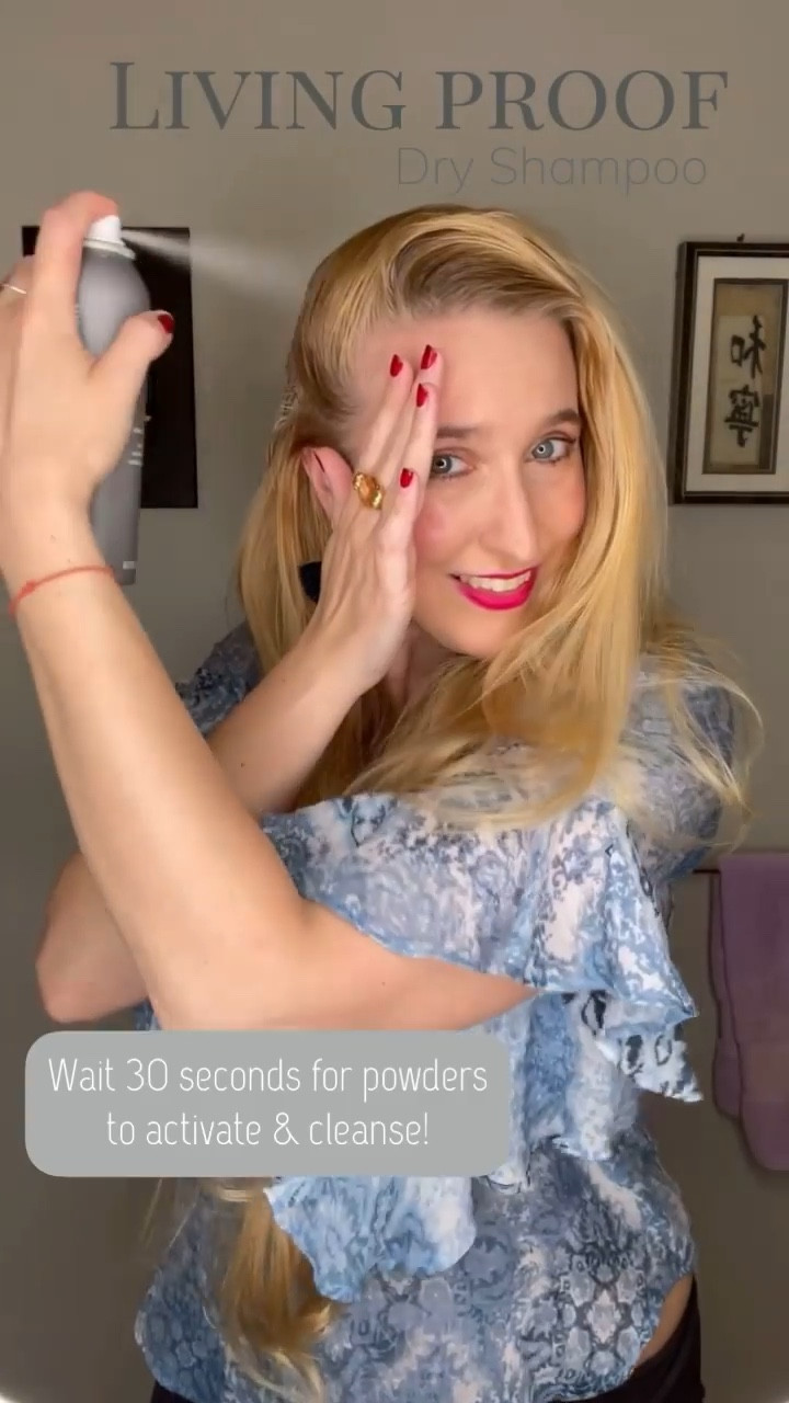 Testing out Living Proof Dry Shampoo! Perfect for when you don’t have time to shower or finished a sweaty workout! @livingproofinc 🛁 

Shake the can extremely well before each use. Then spray 6 to 10 inches from dry hair. Divide your hair into sections and apply the product in a sweeping motion focusing especially on the dirty and oily areas. The cleansing power of the product is in the powder so be sure to shake the can thoroughly to bring the powder to the top of the can before each use. 🧴 

Now wait 30 seconds for the powders to activate and cleanse. Next remove the white residue by massaging your scalp and shaking at the roots with your fingers or a brush. Et Voila! Living Proof’s Triple Action cleansing technology has actually cleaned your hair, eliminating oils, sweat and odor. Hair looks and feels clean because it is. 🚿 

Try it for yourself! Perfect for travel days when you don’t have time wash your hair. 🧼 

.
.
.
.
.
.
 .
#dryshampoo #haircare #hairtips #hairstyling #beautytips

#LTKBeauty #LTKStyleTip #LTKTravel