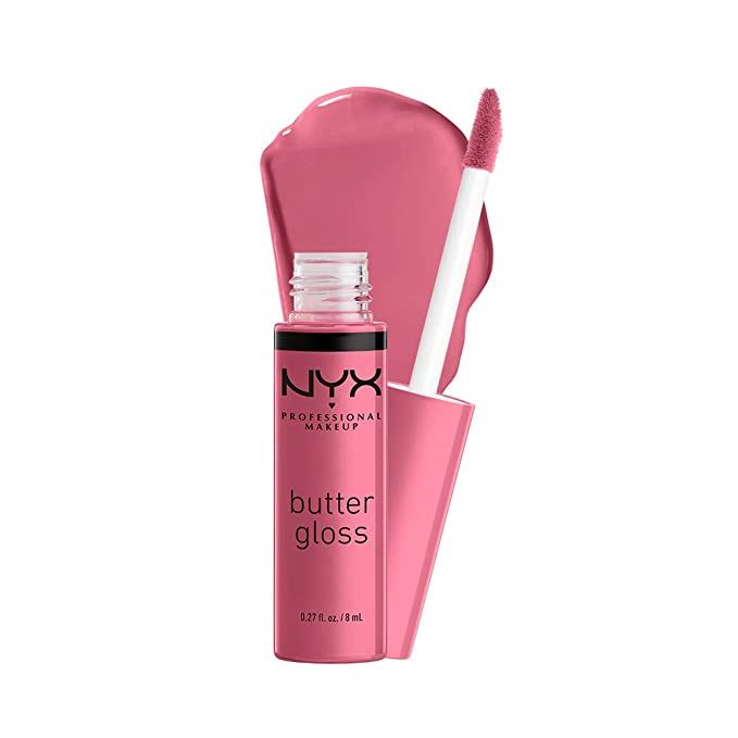 NYX PROFESSIONAL MAKEUP Butter Gloss, Non-Sticky Lip Gloss - Angel Food Cake (True Mauve) | Amazon (US)