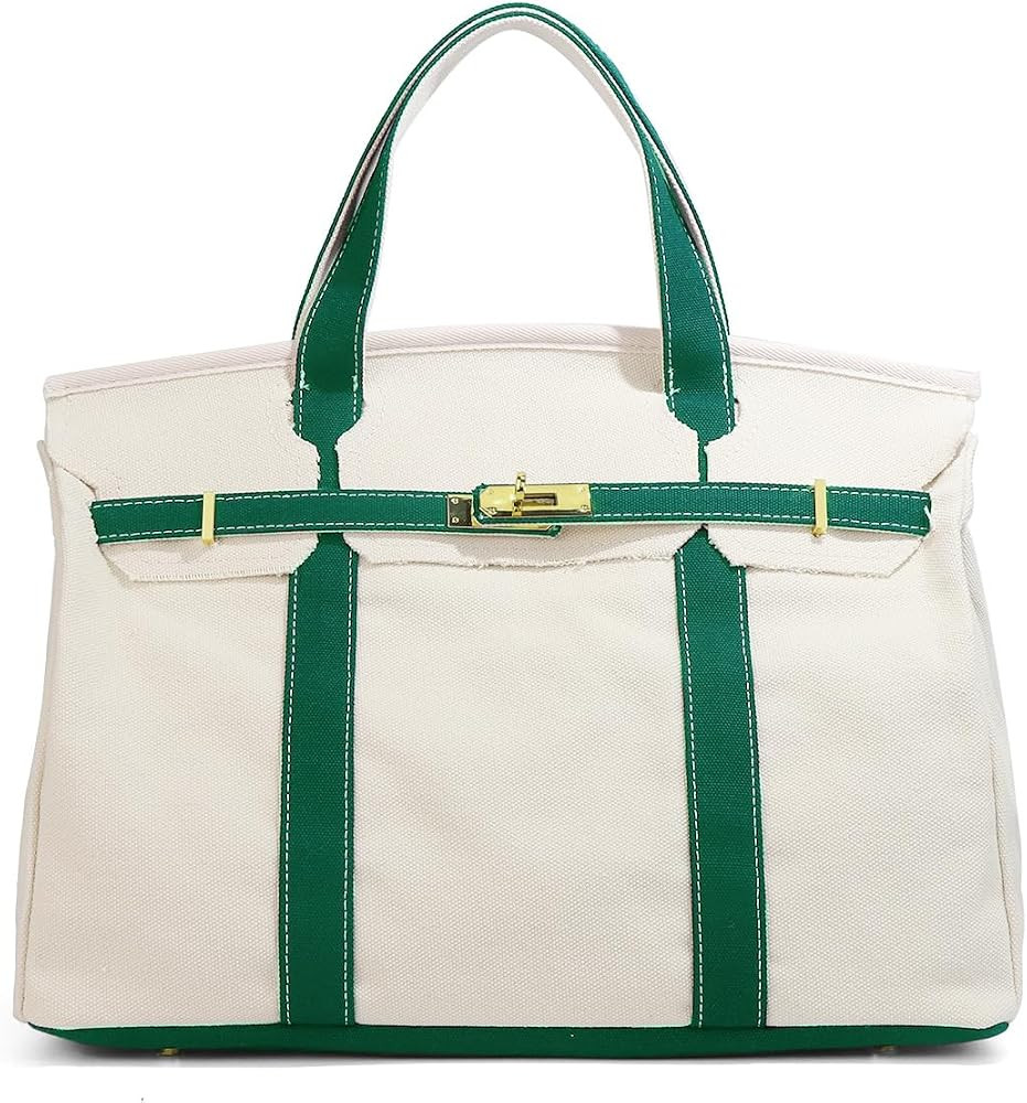 GuYaNa Women's Canvas Handbag, Large Capacity, Versatile Tote Bag for Commuting, is perfect for t... | Amazon (US)