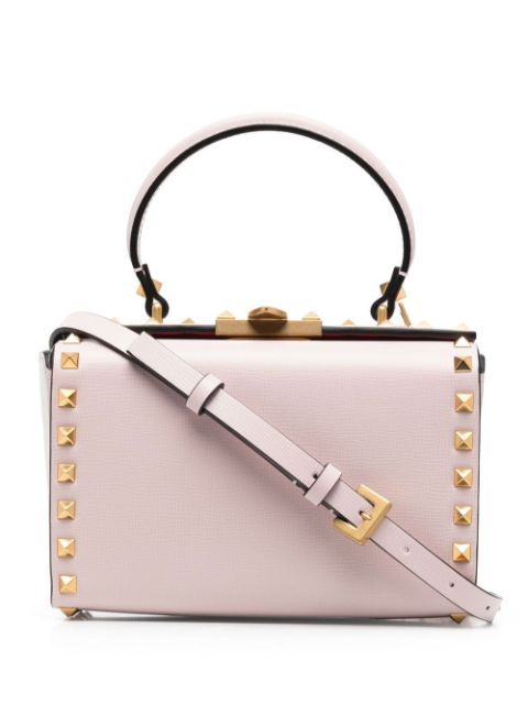 Rockstud Alcove grained-leather tote bag | Farfetch Global