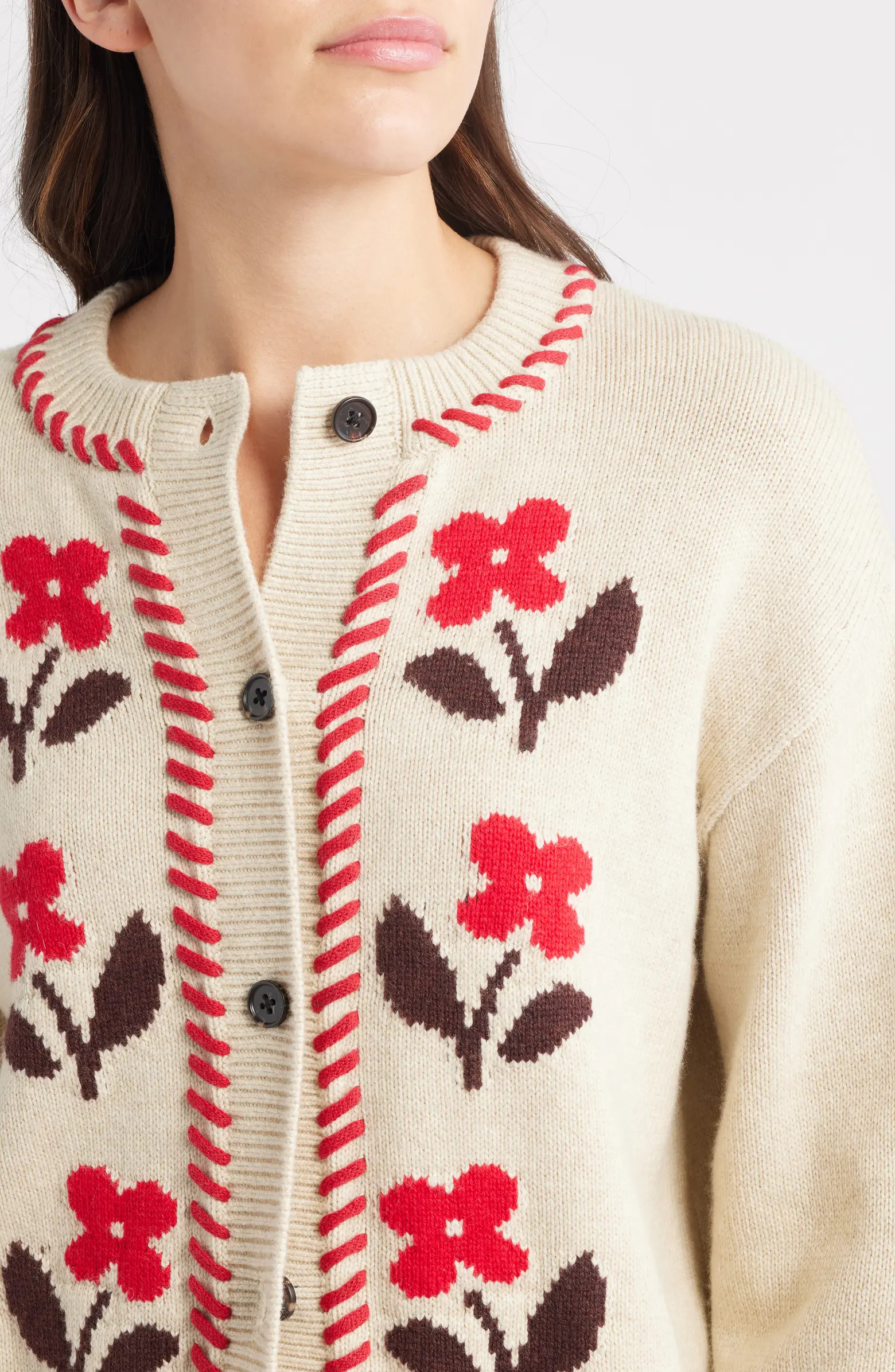 Rails Mavie Intarsia Floral Cardigan | Nordstrom | Nordstrom
