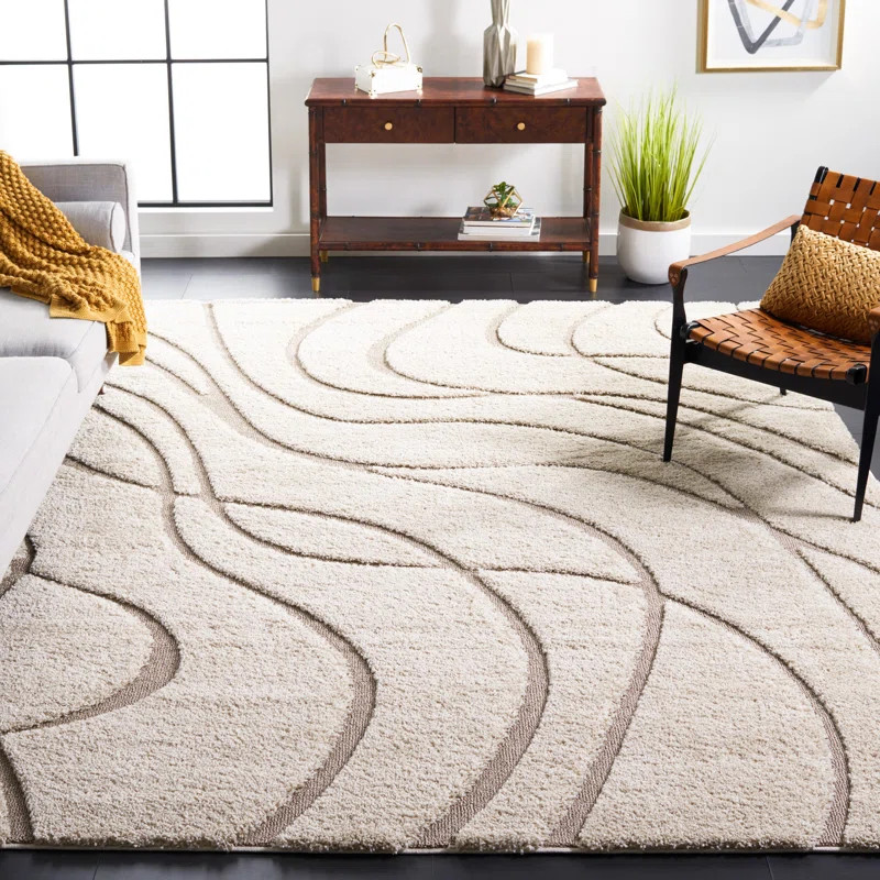 Stacie Performance Cream/Beige Rug | Wayfair North America