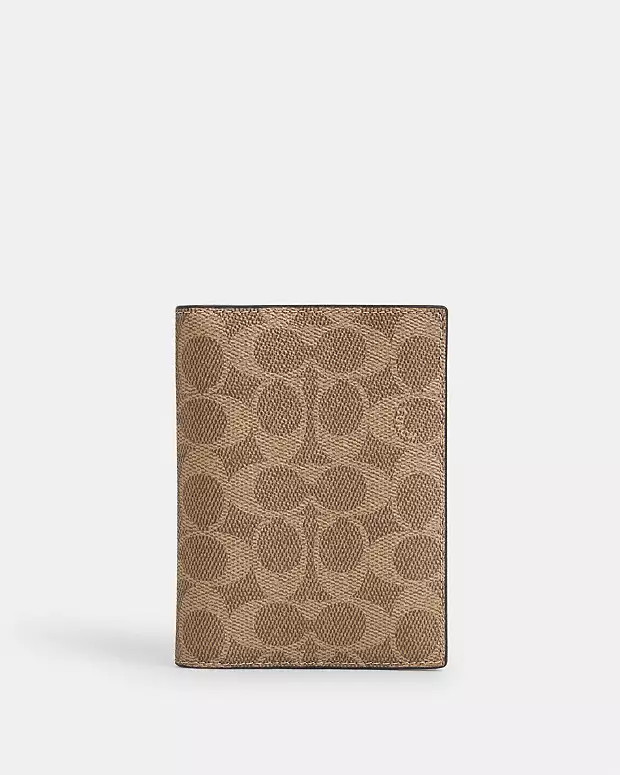 Passport Card Case In Signature Canvas | Coach Outlet US
