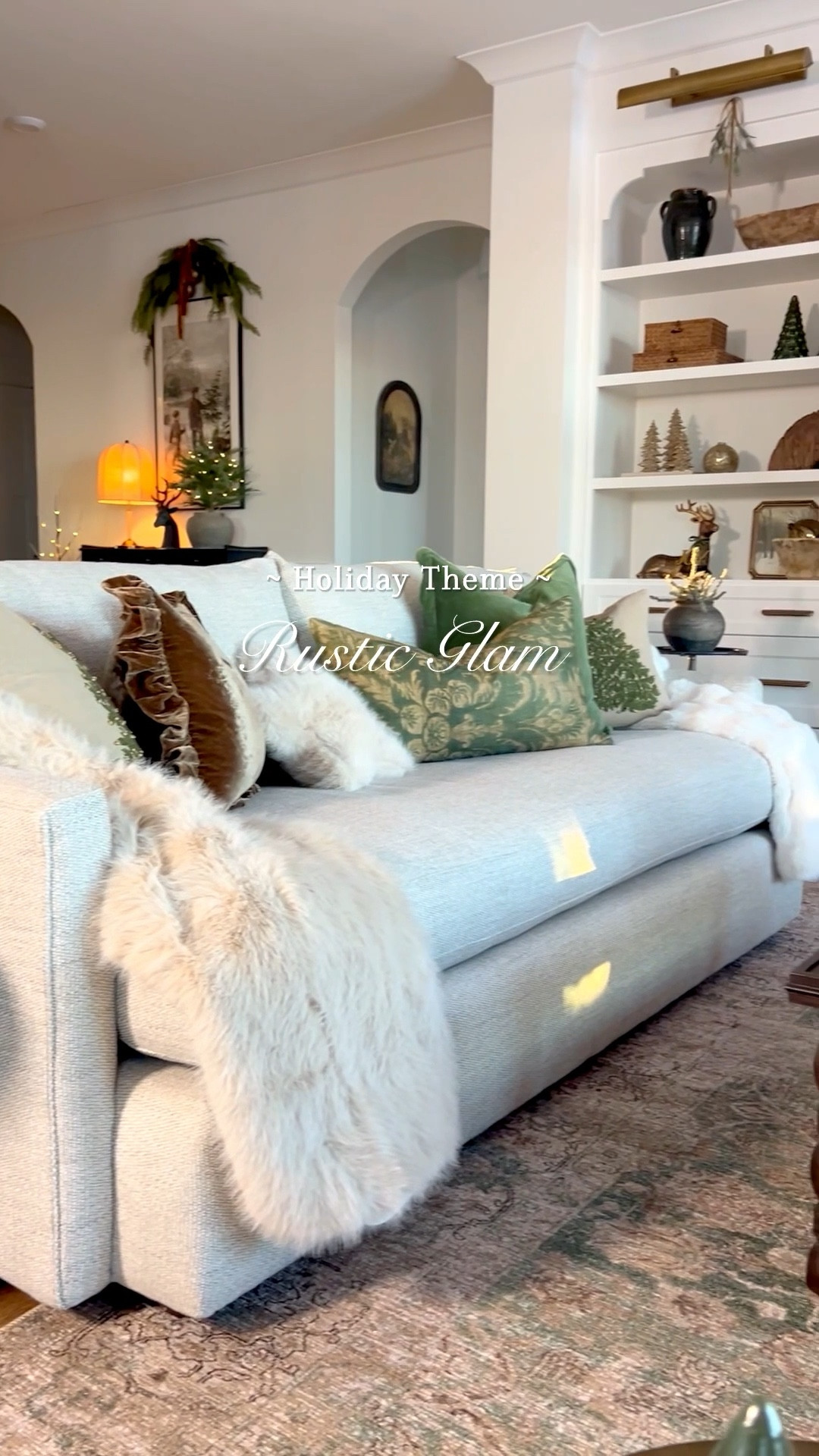 My favorite thing about holiday decor is the twinkle and glow. Sharing holiday in my great room with my rustic glam theme  

#LTKSeasonal #LTKHome #LTKHoliday