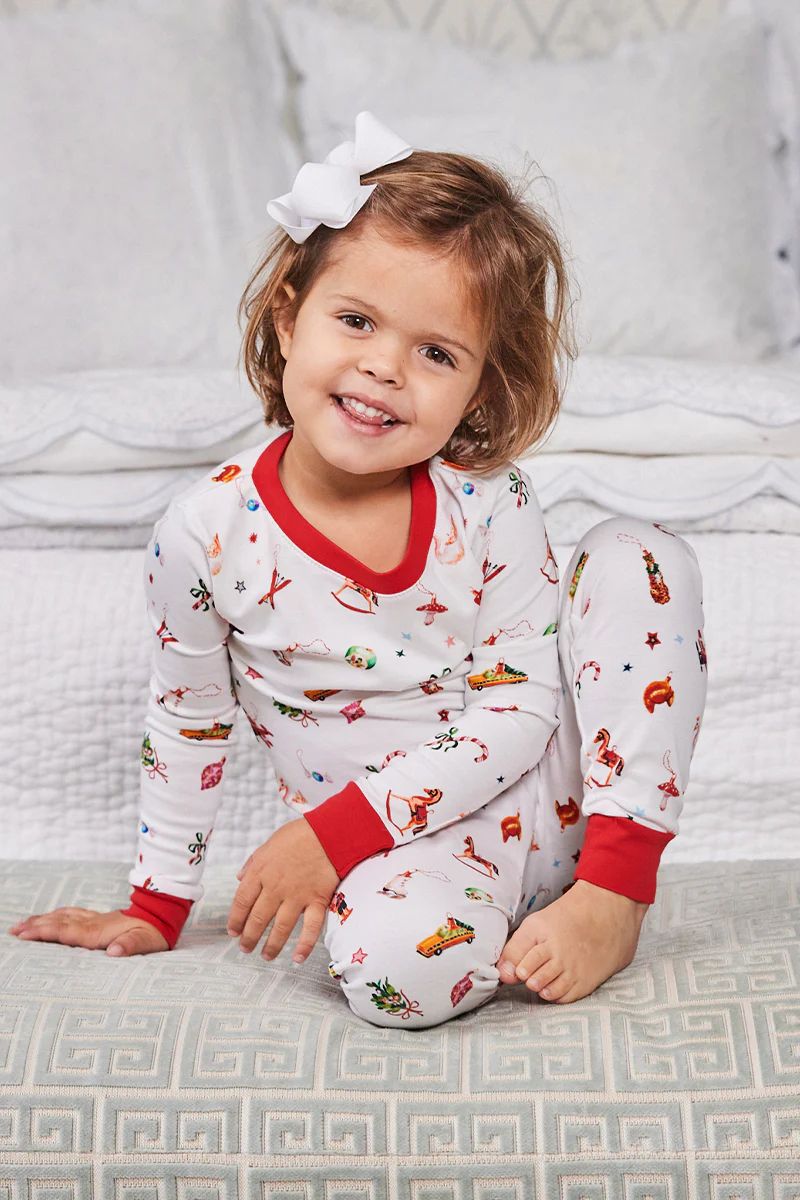 Kids Long-Long Set in Ornaments | Lake Pajamas