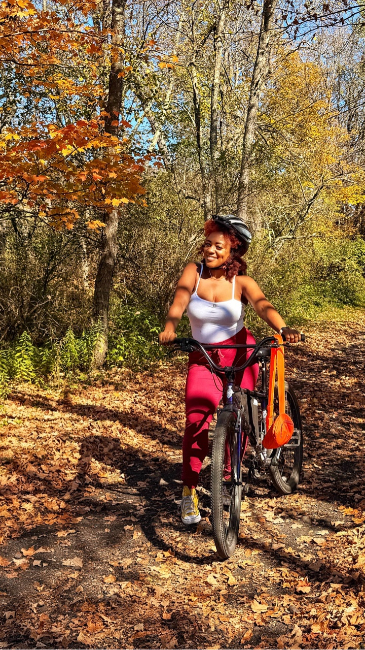 October came in with a full dose of fall energy — and I leaned right in 🍁 My first Catskills trip took me to Delaware County, where I was reminded just how much there is to explore in New York beyond the city.

Biking the Catskills Scenic Trail was such a highlight — but honestly, even the in-between moments like this made the weekend special. A little sunshine, a little color, and a comfy outfit to match the mood.

Linked some similar fall pieces that are perfect for a weekend escape — think cozy joggers, bright sneakers, and easy layers. 🍂

#LTKFindsUnder50 #LTKSeasonal #LTKActive