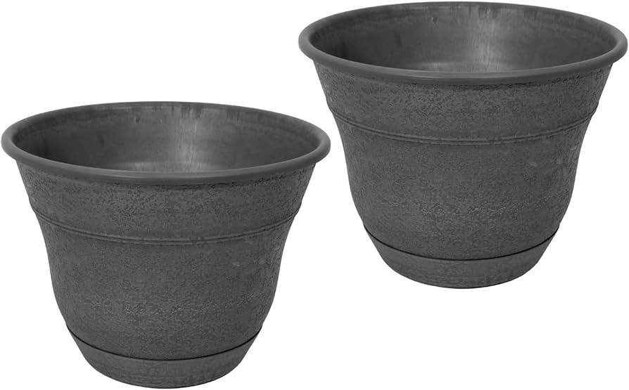 Bernini FirmaStone 15" Self-Watering Planters, Set of 2 – Durable Indoor/Outdoor Pots with Drai... | Amazon (US)