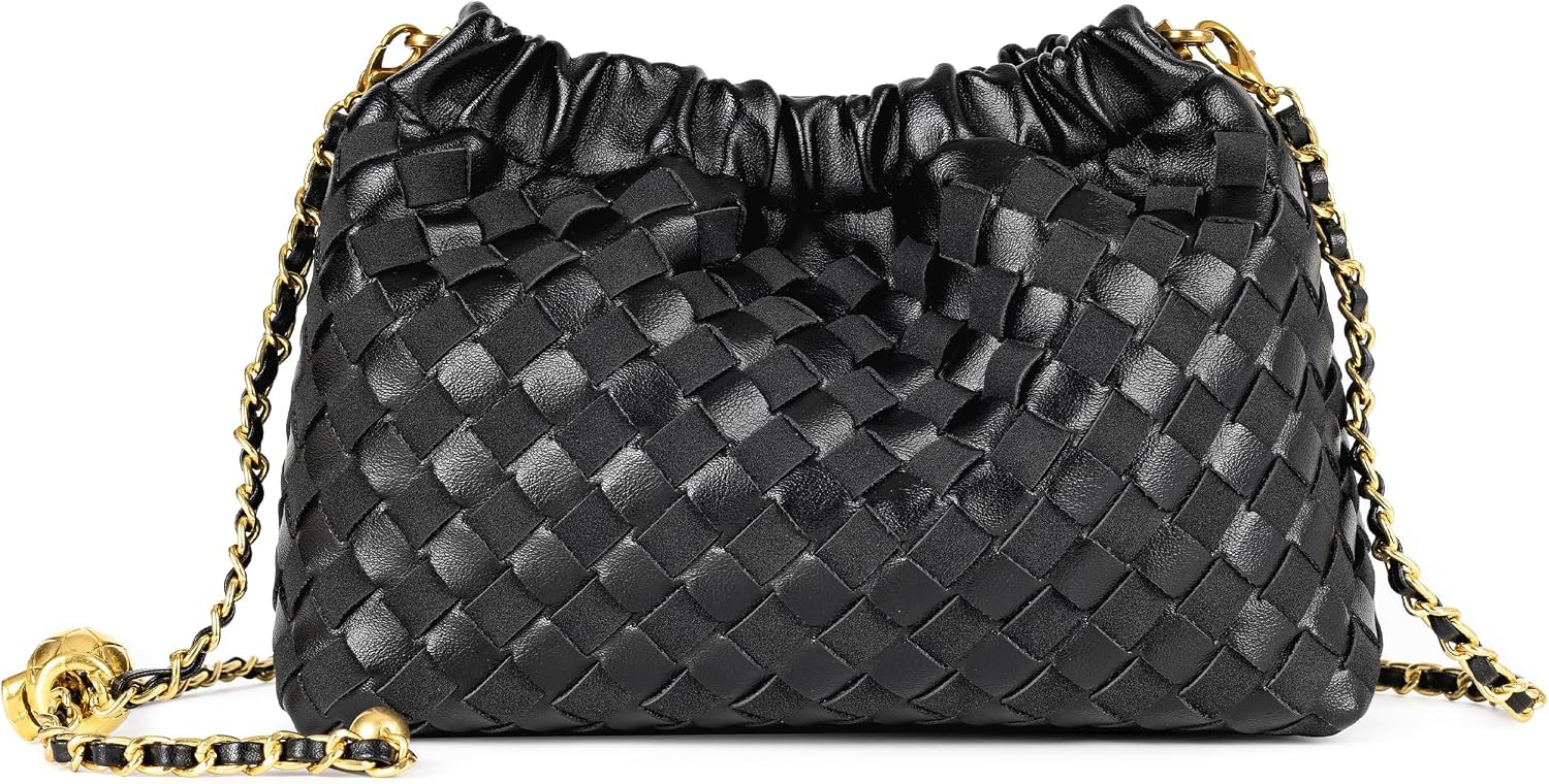 Joryin Woven Women's Crossbody Bag & Evening Purse, Trendy Dumpling Clutch & Hobo Cloud Shoulder Bag Trendy Dumpling Clutch | Amazon (US)