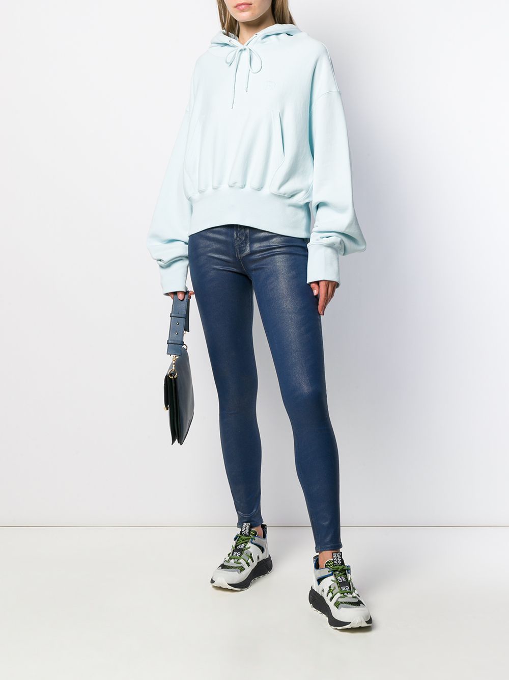 denim-look leggings | Farfetch (US)