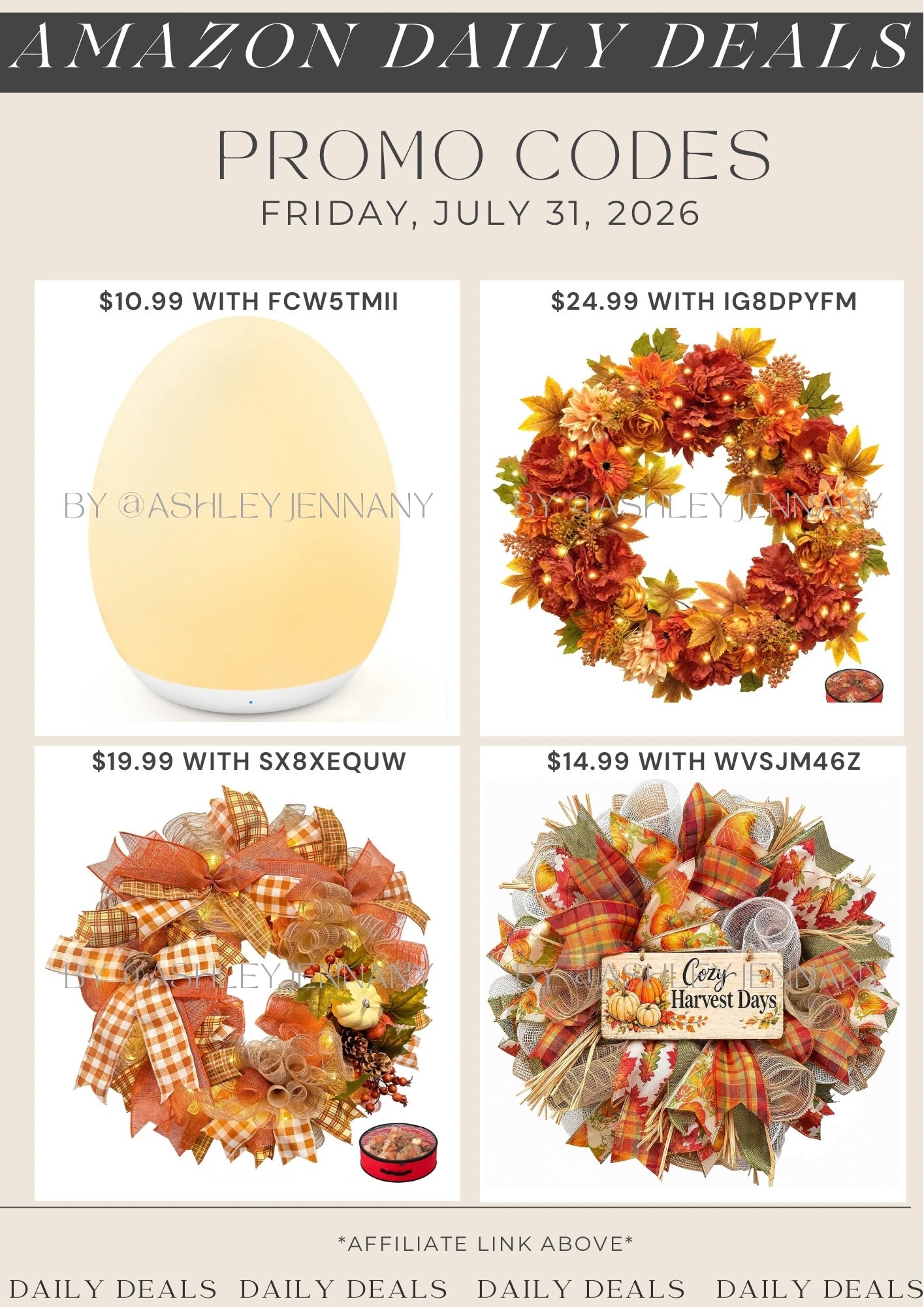 Amazon deals

#LTKSeasonal #LTKHome #LTKSaleAlert