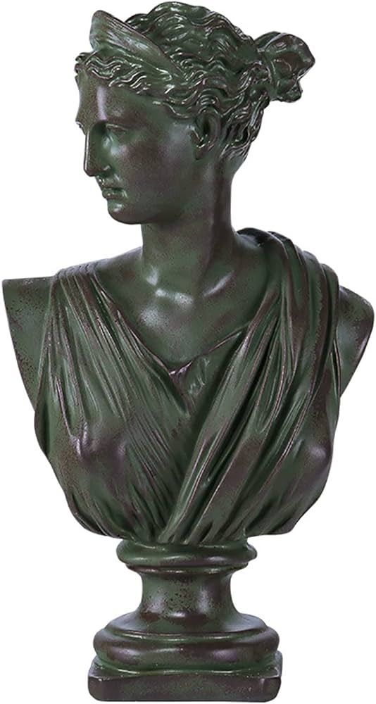 Midremer 12.5 Inch Greek Statue of Diana, Classic Roman Greek Mythology Head Bust Statue Resin Sc... | Amazon (US)