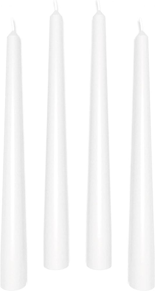 Sonedly 12 inch Taper Candle 4 Pack - Unscented Hand-Dipped Tapered Candles Long Burning Perfect ... | Amazon (US)