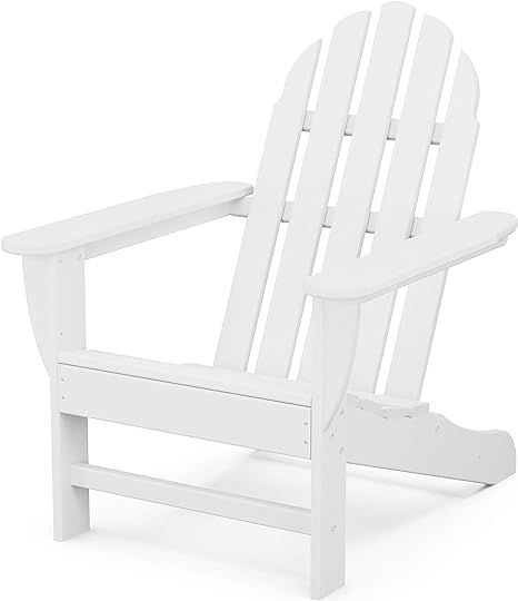 POLYWOOD AD4030WH Classic Outdoor Adirondack Chair, White | Amazon (US)