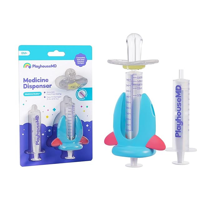 Medicine Buddy Medication Dispenser, Rocket - Liquid Syringe for Newborns, Infants, Babies & Todd... | Amazon (US)
