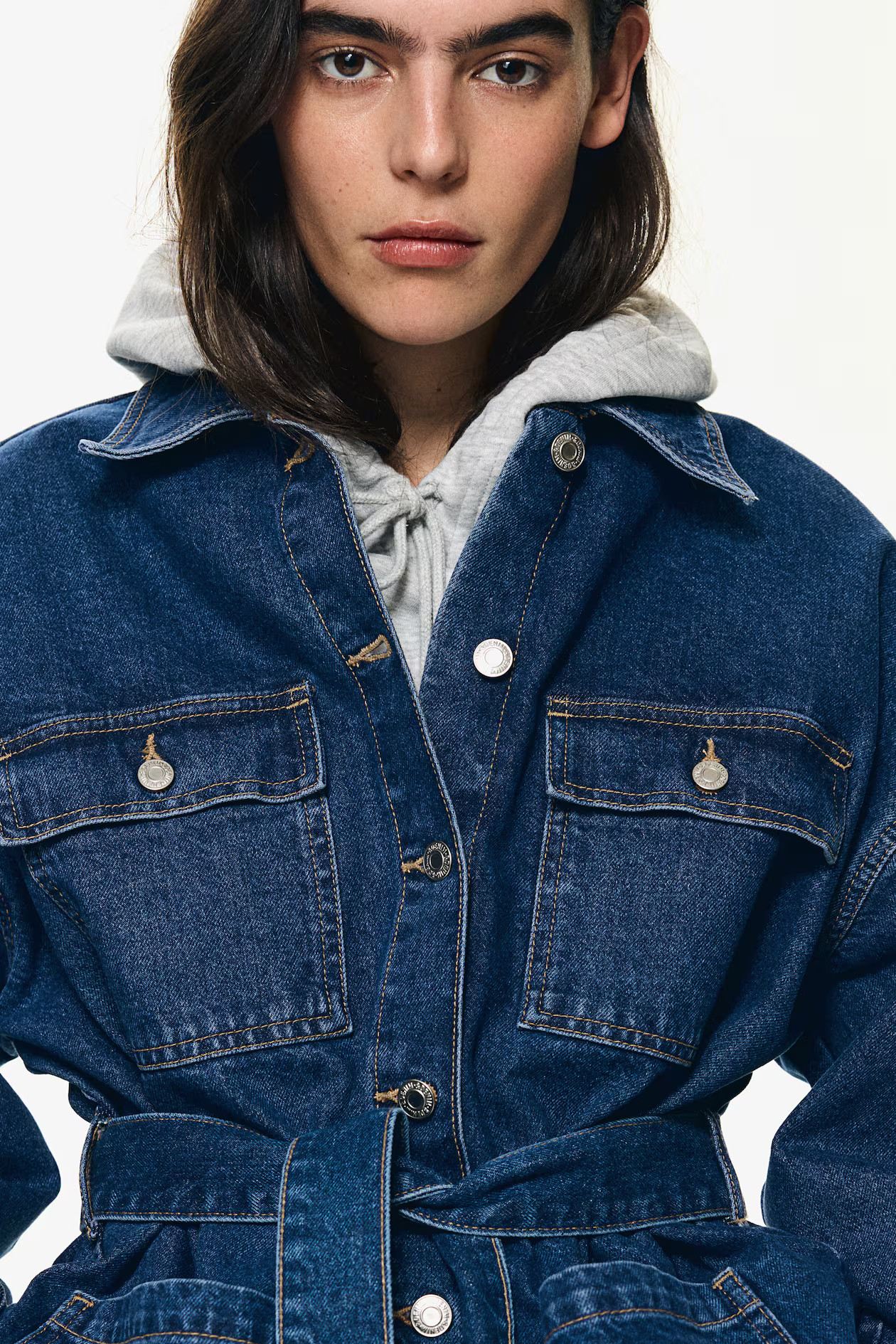 Tie-Belt Denim Jacket | H&M (US + CA)