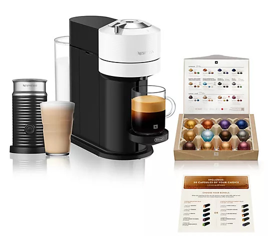 Nespresso Vertuo Next Coffee/Espresso Maker w Frother & Voucher - QVC.com | QVC