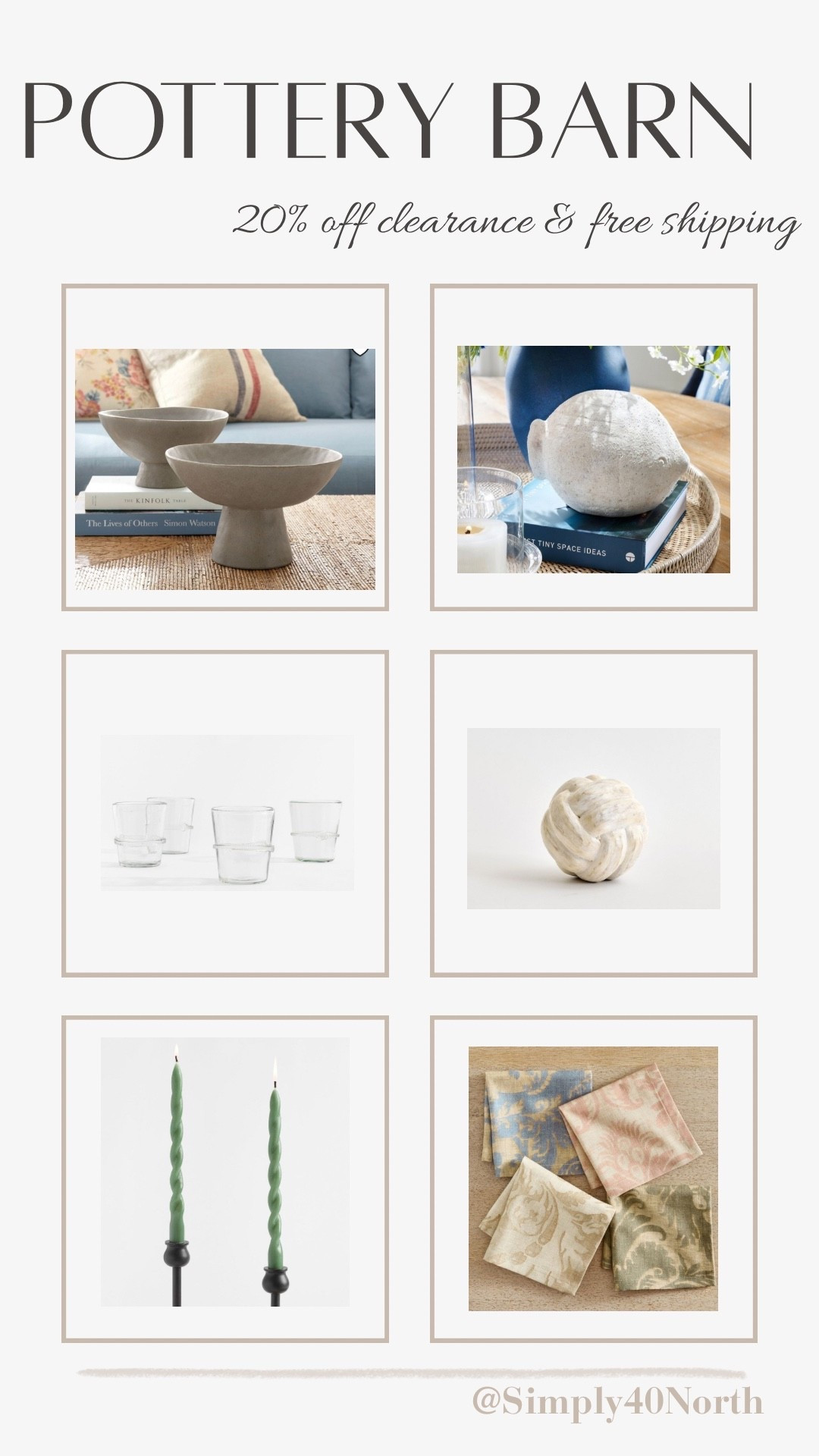 Pottery Barn is having an extra 20% off clearance and free shipping!  A great time to grab some home decor.  Here are my top picks.

#LTKSaleAlert #LTKFindsUnder50 #LTKHome