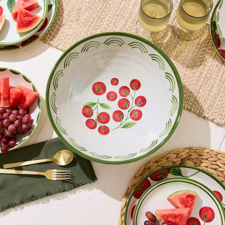 Better Homes and Gardens Bamboo Melamine Tomato Serve Bowl | Walmart (US)