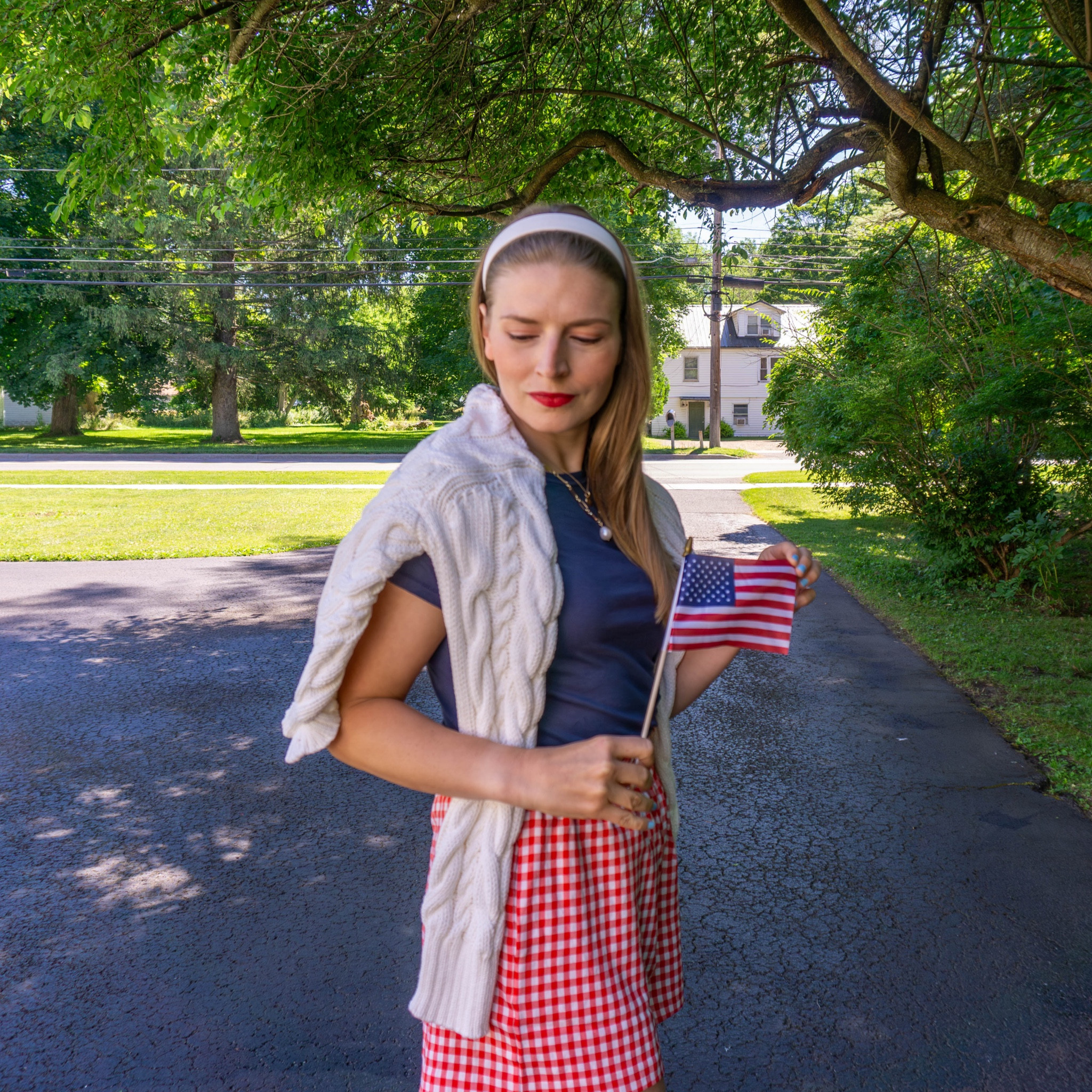 Fourth of July outfit, Americana, red white and blue, summer outfit, ootd, shop small, Amazon find, red gingham shorts, perfect tee, cardigan 

#LTKSeasonal #LTKFindsUnder50 #LTKSummerSales