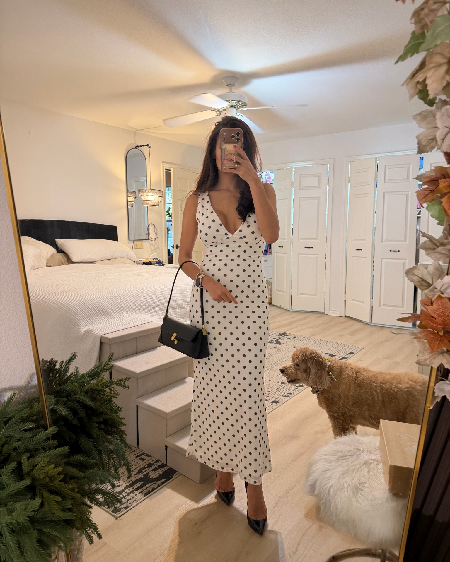 Timeless polka dot maxi dress for my bday dinner! Wearing size small

#LTKootd #LTKOver40