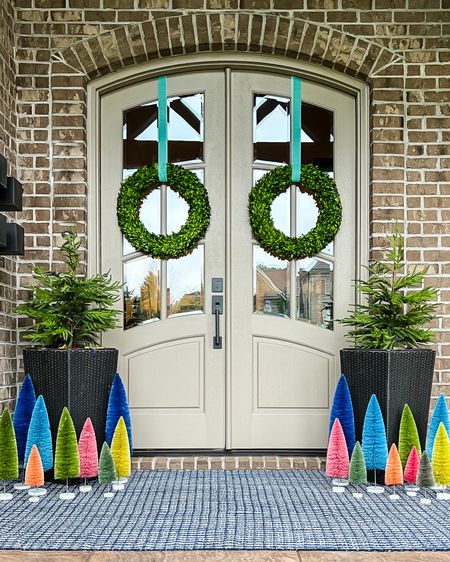 Here’s a throwback to my front porch decorated for Christmas last year! The colorful bottlebrush trees make me so happy!

#annieselke #christmas #christmasporch #christmasdecor #porchdecor #holidaydecor #wreath #christmaswreath #bottlebrushtrees #colorfulchristmas

#LTKHoliday #LTKhome #LTKSeasonal