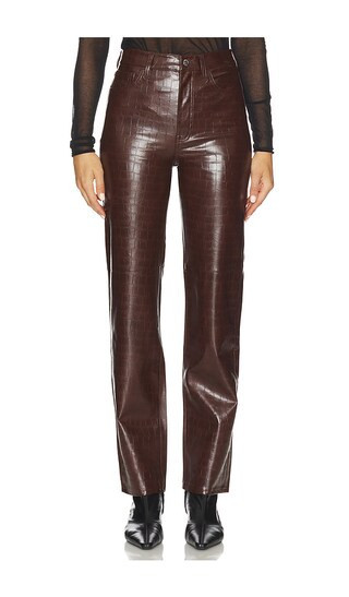 PISTOLA Cassie Super High Rise Straight in Brown. - size 32 | Revolve Clothing (Global)