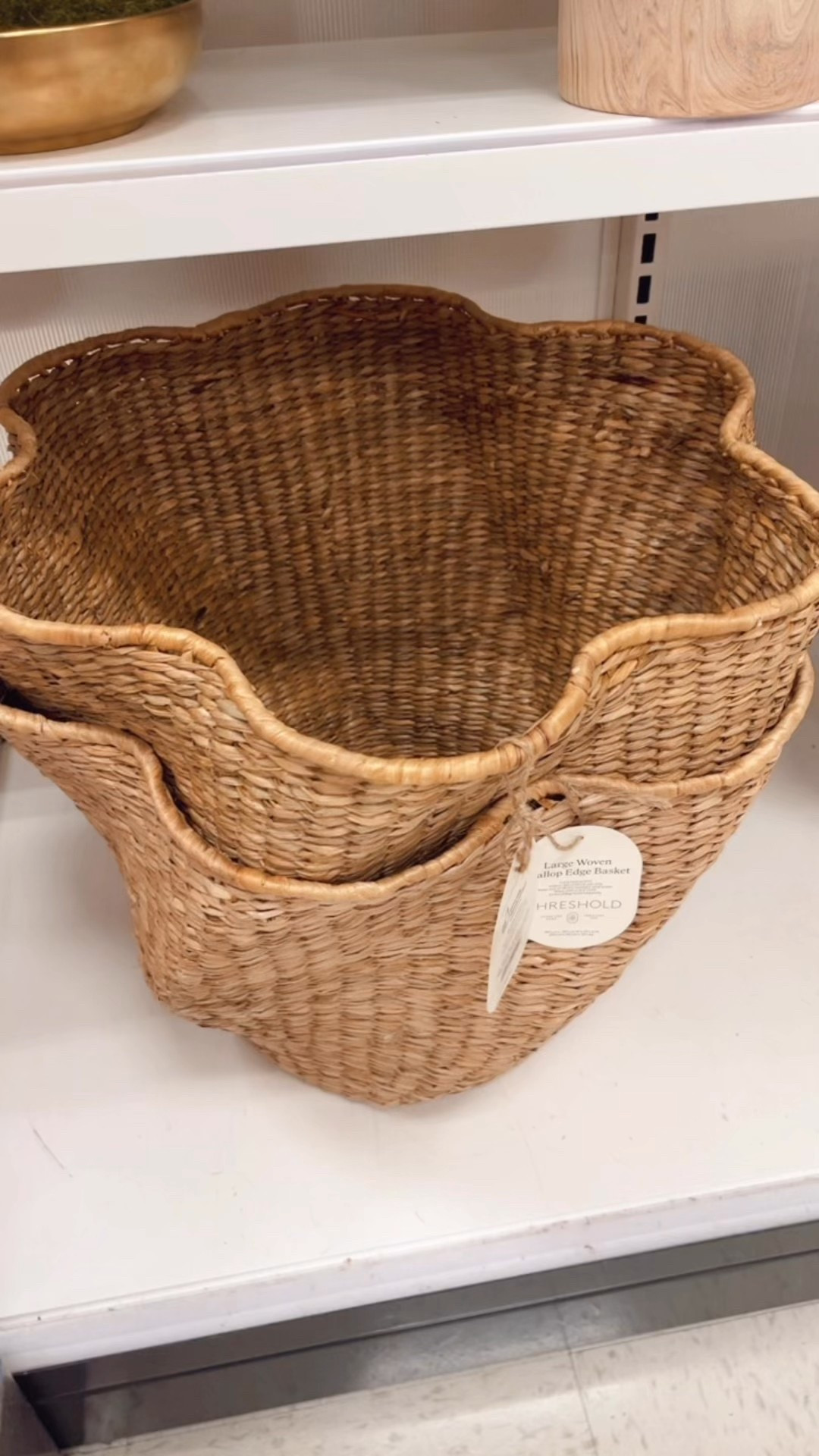 I just love these scalloped baskets from Target!! Much larger in person and comes in Two sizes!

#LTKHome #LTKFindsUnder50