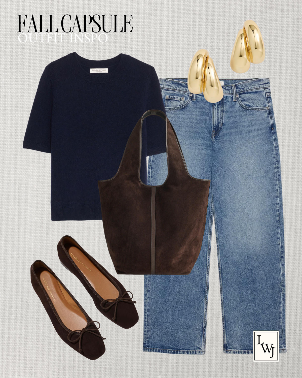 fall capsule wardrobe -- simple & polished outfit inspo fall style / fall outfits / aritzia / banana republic / jcrew / mango / varley / quince / wide leg jeans / straight leg jeans / ankle jeans / ballet flats / suede loafers / kitten heel booties / everyday leather boots / waterproof boots / matching sets / sherpa jacket / fleece jacket / adidas spezial sneakers / clog mules / bucket tote / suede tote / tory burch romy

#LTKootd #LTKSeasonal