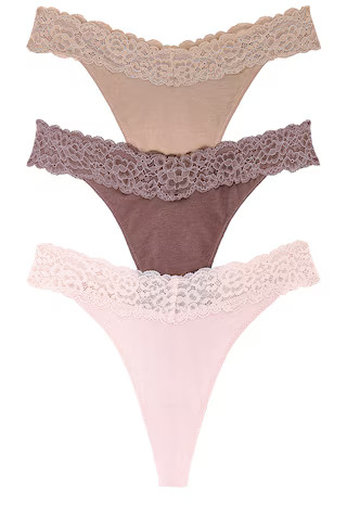 Privacy Please Abigail Thong 3 Pack in Peony, Roebuck, Peppercorn from Revolve.com | Revolve Clothing (Global)