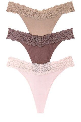 Privacy Please Abigail Thong 3 Pack in Peony, Roebuck, Peppercorn from Revolve.com | Revolve Clothing (Global)