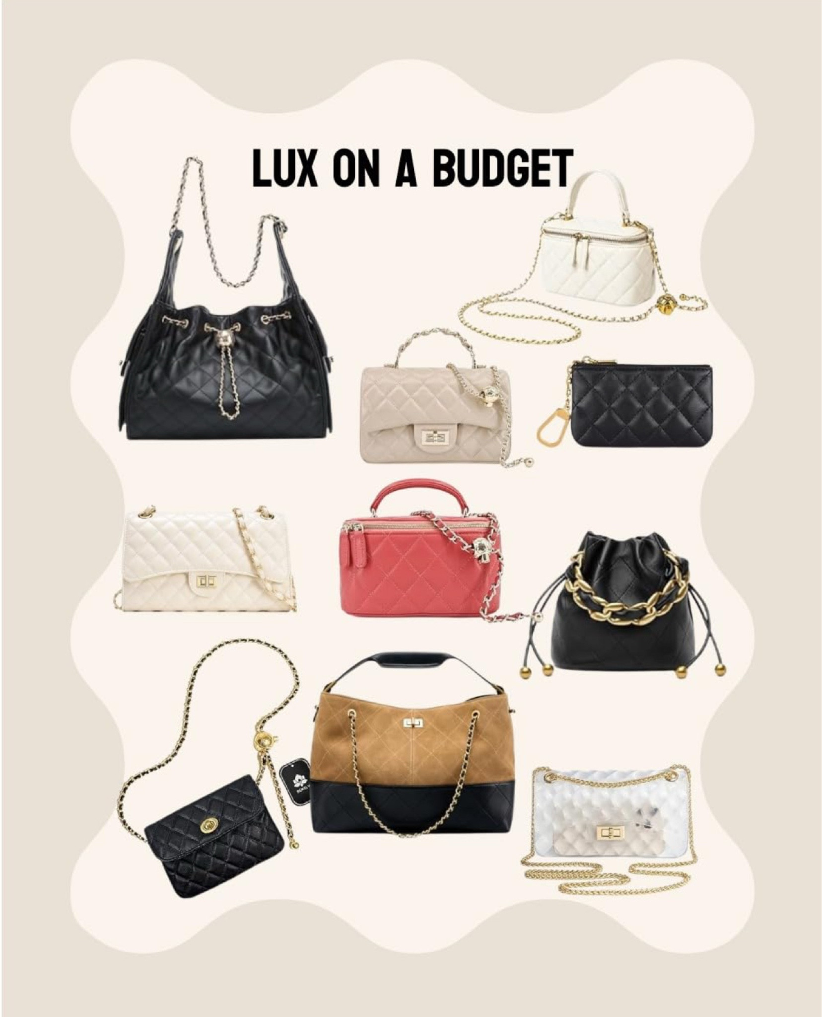 Lux on a budget bags!!!!
