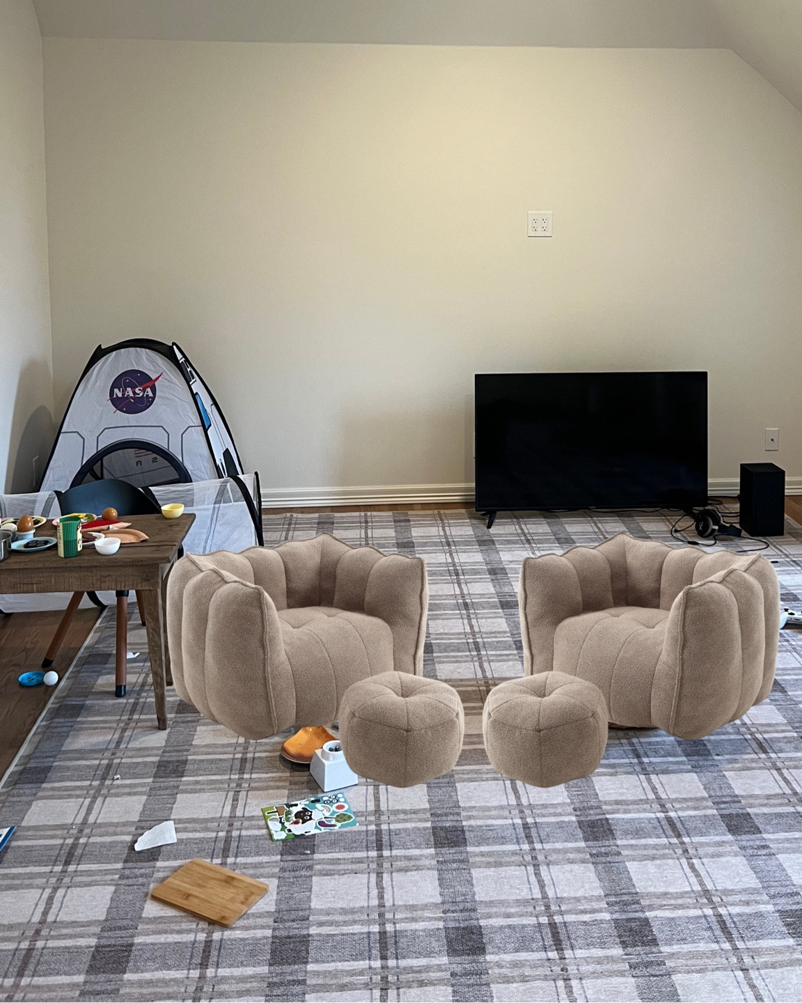 This Sherpa lounge chair and leg rest are just over $200 right now on sale!! I bought two in the taupe color for our playroom. I think they will be the perfect size for the kids to grow into cozy and fit the vibe of the Ruggable rug we love so much it’s washable!! 



#LTKKids #LTKHome #LTKFamily