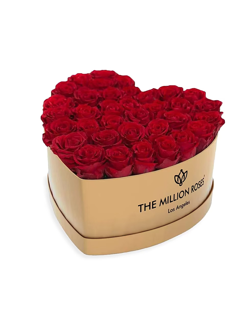 Roses In Heart Gold Box | Saks Fifth Avenue