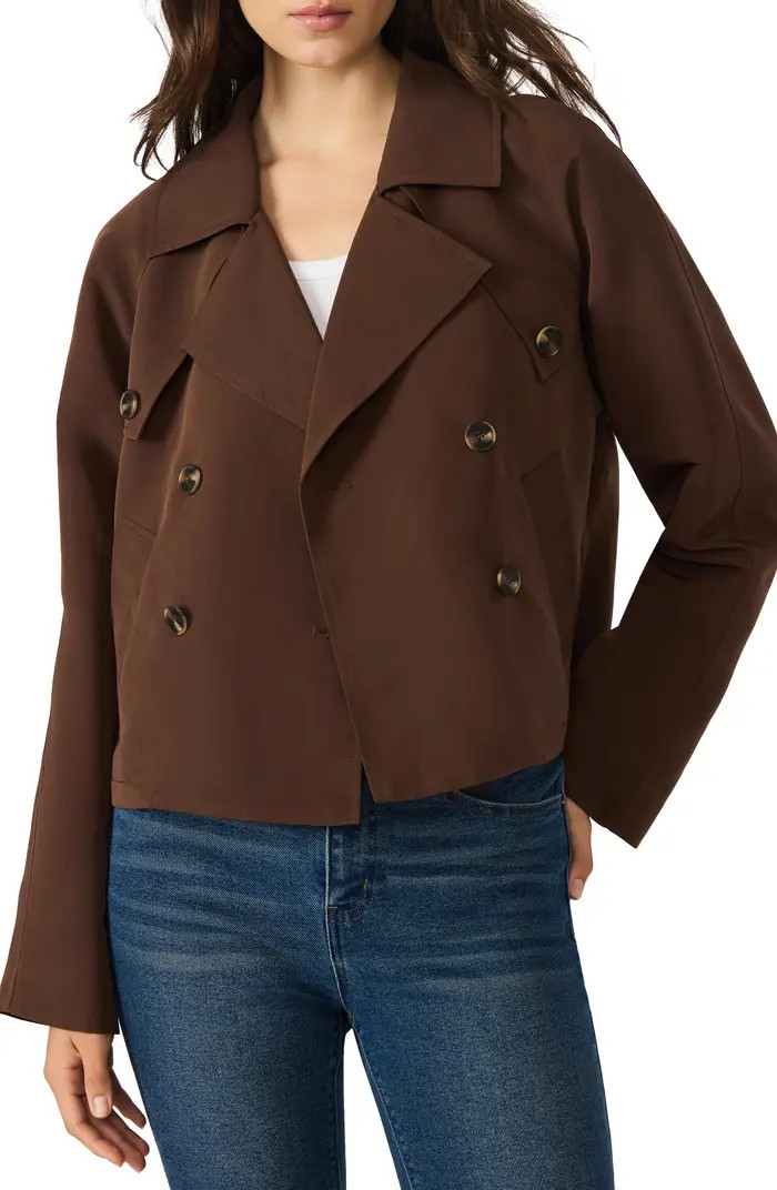 Double Breasted Short Trench Coat | Nordstrom Rack