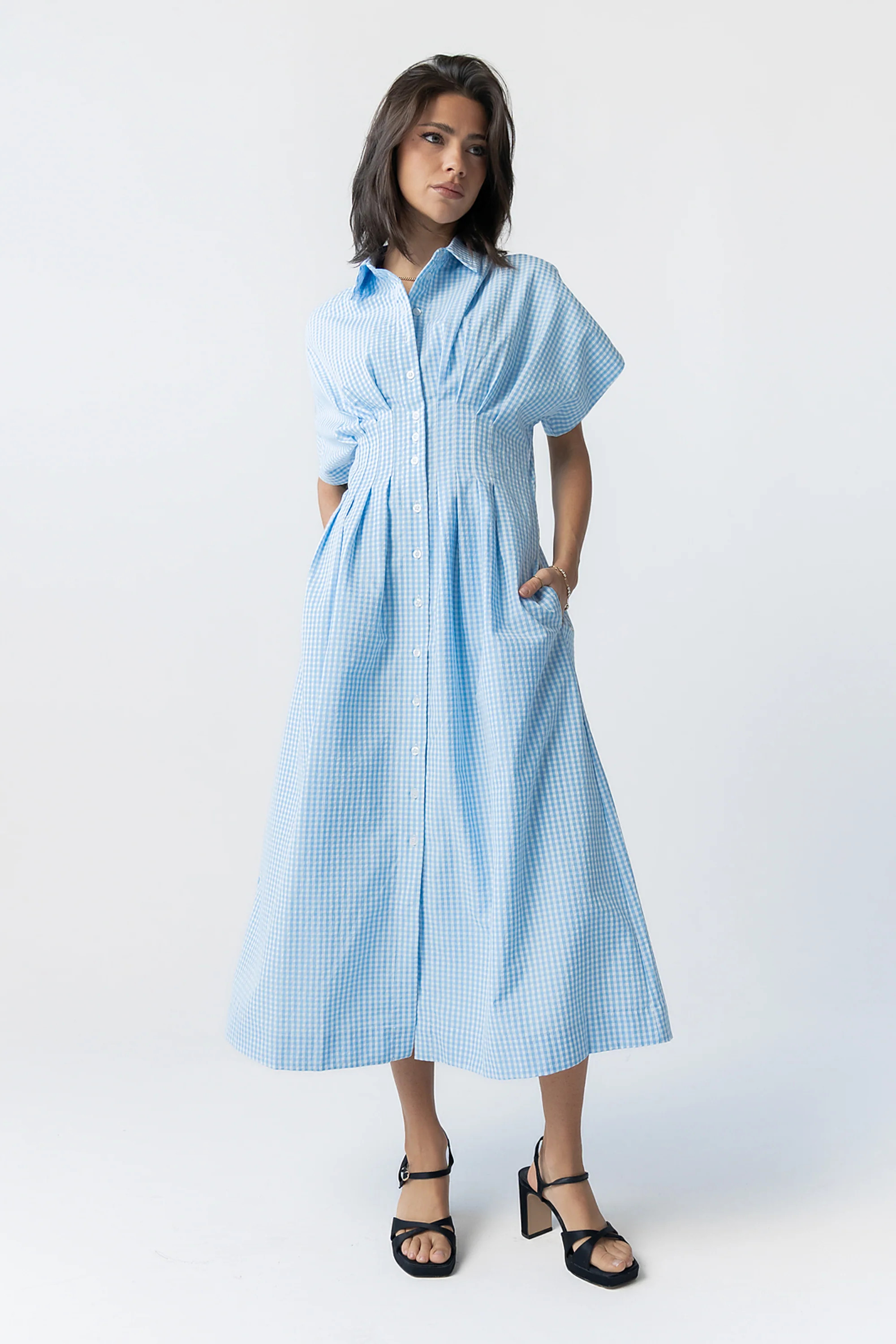 Collins Maxi Dress in Blue | Böhme US