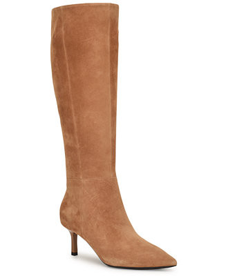 Nine West Women's Kimdee 9X9 Tall Stiletto Dress Boots Regular & Wide Calf - Macy's | Macy's