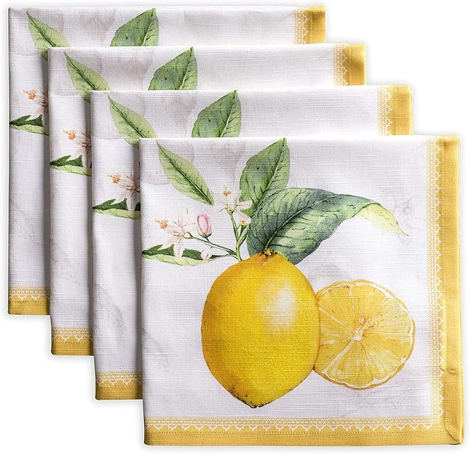 Maison d' Hermine Napkin 100% Cotton Cloth Napkin Set of 4 Decorative Washable Napkins, Home, Kit... | Amazon (US)