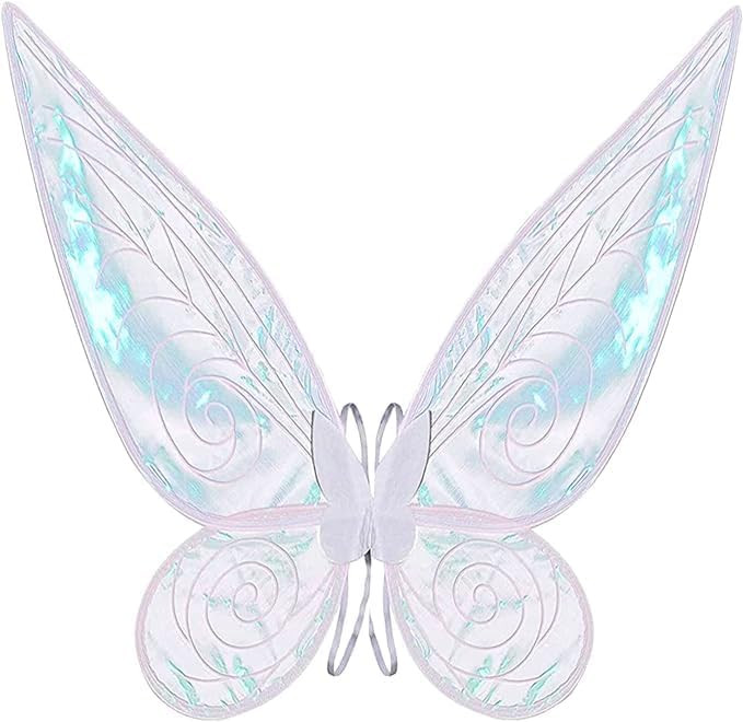 Adult Fairy Wings, Shiny Transparent Princess Wings, Angel Wings Sutable for Halloween Costume Dr... | Amazon (US)