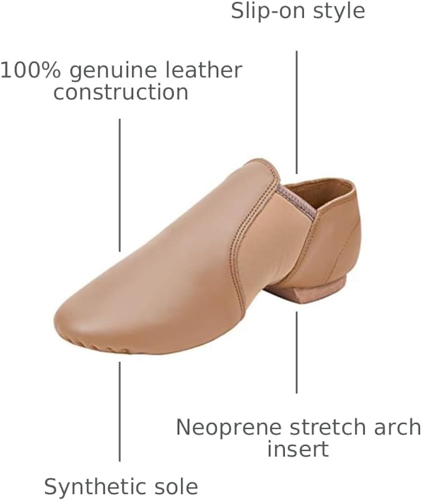 Stelle Jazz Shoes for Girls Boys Leather Unisex Slip-On Dance Shoes (Toddler/Little Kid/Big Kid) | Amazon (US)